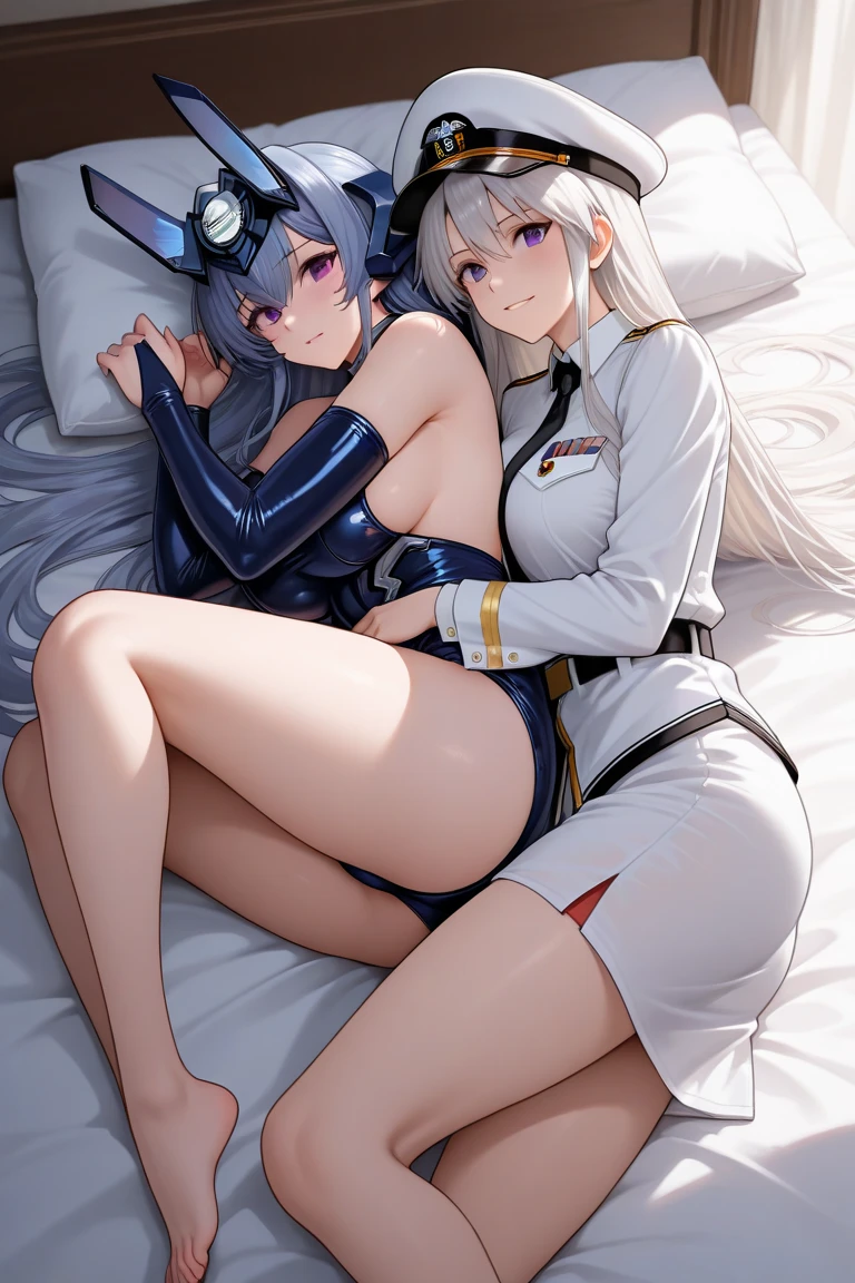 Anime girl with very big breasts and very big ass, full body Xianxia, small curvaceous , two girls, lying down, curvy, (micro bikini),(thighhigh), (smile), pixiv3dcg,, negative, pixiv, ecchi, tro potion, full body commission four, (condom), Top Rated on pixiv, Ecchi Anime Style, Seductive Anime Girl, pixiv