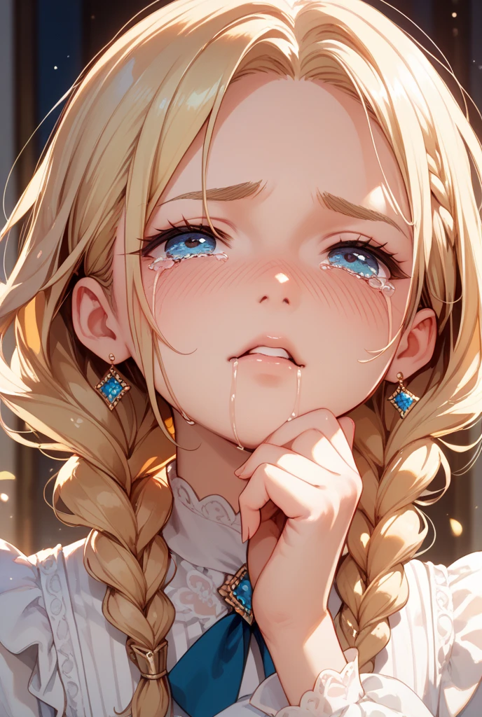 Crying beautiful girl 