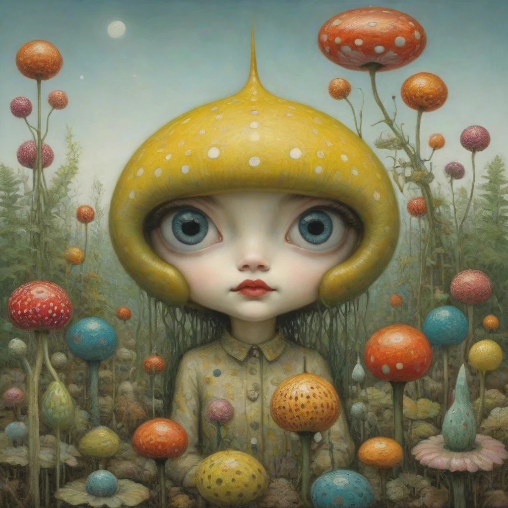 famous artwork by (josephine wall:1.2) and (rebecca guay:1.3), detailed expressive eyes, fantasy style, the eccentric chitinous scatterplumbus with flinchtorbling tocker and a webcycled ufflemuff that shields it from rain, it is covered in slimy bumblewhisk and stalks carefully through the shmodding ponds of planet dorfshnupf tertius, where oversized wobbleflorp and glurbguzzled glowshmiggler line the water's edge