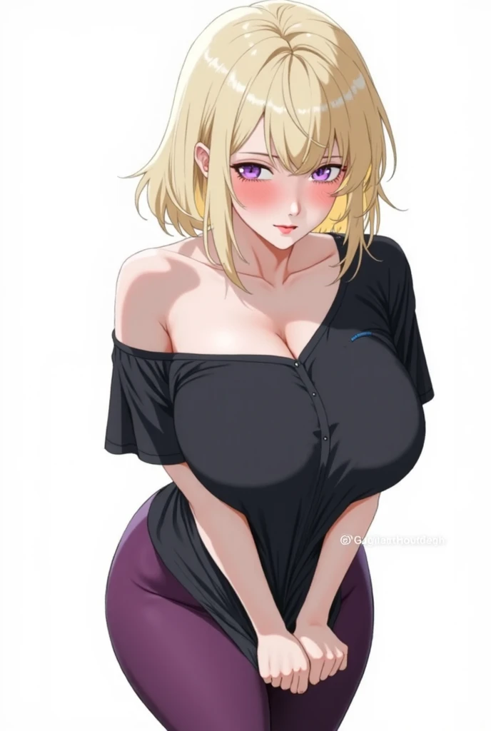 score_9,score_8_up,core_7_up,1girls, big breasts, black bra, blonde hair, bra, bra cups sticking out, bra visible through clothes, breasts, cleavage, clothing, collar, female, female only, gyaru, huge breasts, large breasts, long hair, looking at viewer, necklace, necklace between breasts, solo, solo female, tied shirt, tongue, twintails, voluptuous, white background, white shirt, yellow eyes

