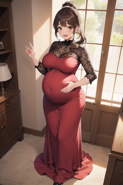 ((1 mature mother and her young son at kitchen, cooking:1.4)),Delicate details on the lips,a milf,artstationh trend,intricate face details,curvy physique,(thick body),vibrant,4k,12k resolution,seductive,  mom boy seductive ippo makanaochi, (( hijab, long Sleeve , maxi dress,  slim body,  slim leggs : 1.2)