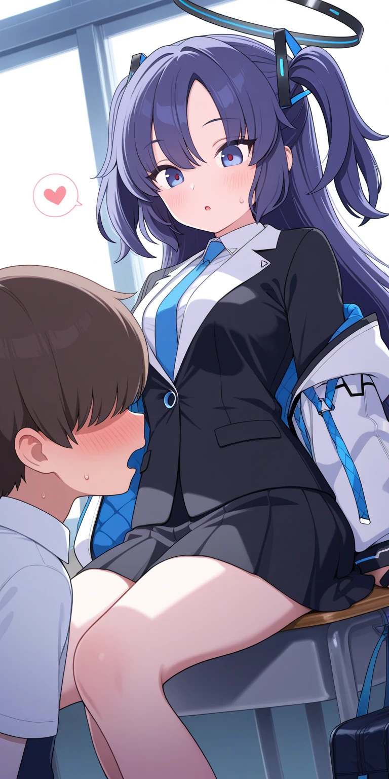 (Unity 8K Wall Pace),(Highest quality),(High resolution),(Very detailed),(Perfect Anatomy),(Beautiful attention to detail),(Very detailedベニス),(masterpiece, Highest quality), Browsing Caution,(1man,1girl),(Facial:1.8), BREAK Japan,Girl,,(Not cute),((scared:1.8)),Black Hair,(pixie cut),short hear,,Japanese ,Navy Blue Blazer,Pleated skirt,White socks,Sit in front of the audience,Staring at the audience,(hand job:1.5),Grab your penis, BREAK Small penis,(Viewer's penis),Realistic penis