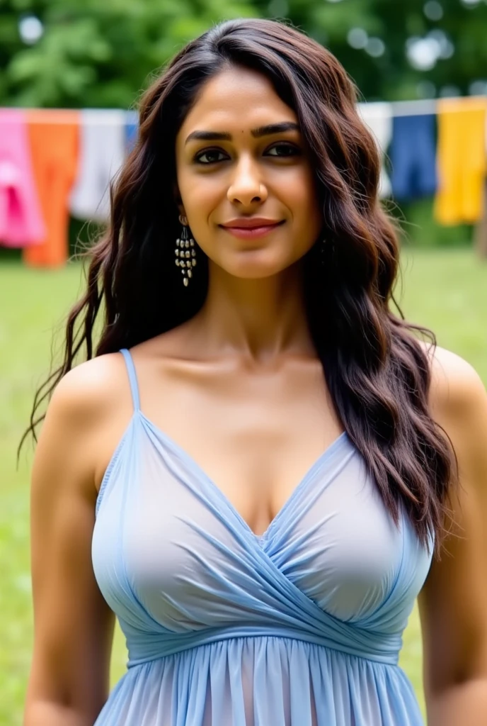 Milf,30 year old,no makeup,(1woman:1.3), face and body facing the camera, bustshot of body ,extremely detailed, portrait, looking at viewer, solo, showing midriff and cleavage,(half body:1.3), detailed background, close up, mischievous eyes, cold day time at indoor,((cotton night wear)),clear face,free dry shaggy hair,kiara advani,((ultrahigh quality)),((extreme resolution)),fleshy cheek, cold room,beautiful eyes, busty body