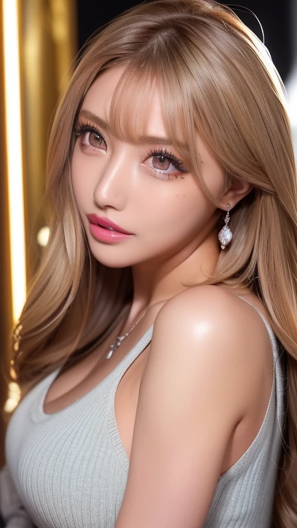 A beautiful girl, close-up, upper body, looking at the viewer, (best quality, 8k, highres, masterpiece:1.2),ultra-detailed,(realistic,photorealistic,photo-realistic:1.37),HDR,UHD,studio lighting,ultra-fine painting,sharp focus,physically-based rendering,extreme detail description,professional,vivid colors,bokeh,portraits,close-up,realism,beautiful detailed eyes,beautiful detailed lips,extremely detailed eyes and face,long eyelashes,original photo,(realistic skin texture:1.3),(film grain:1.3),(selfie angle)