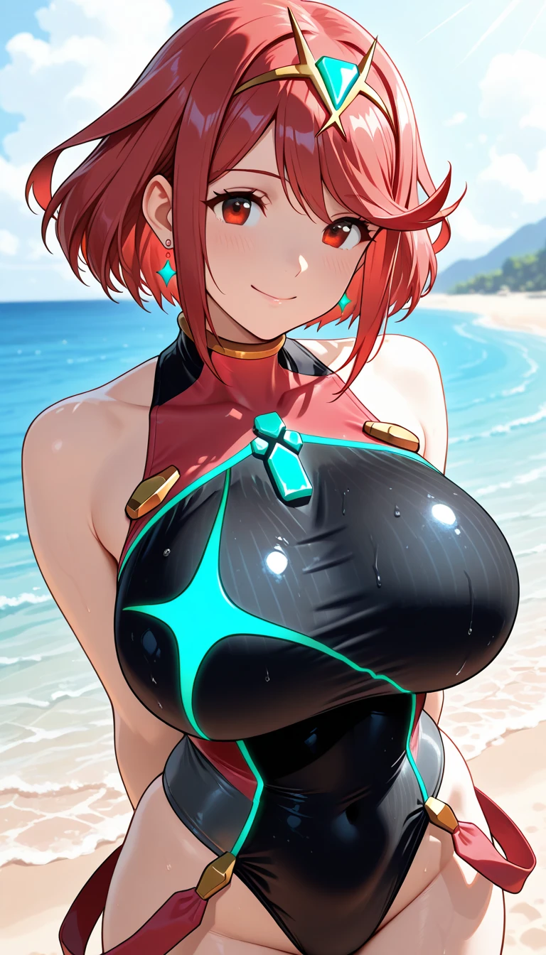 2 girls, staring at each other, side view, close, multicolored hair, high res, masterpiece, supershar, high quality, masterpiece, HD, love themed background, love, high res, masterpiece, supersharp, nsfw, Best quality, Masterpiece, Ultra-high resolution, (photograph realistic:1.4), surrealism, sexyposture,best qualtiy,tmasterpiece,(Photorealsitic:1.4),breast enhancement,reality,offcial art,The 8k quality,Super Detail,Fine detail skin,Movie angle,Cinematic textures,Movie Lighting,masutepiece,The highest image quality,1 girl,Vermilion lips,hair messy,pantyshot,Big Mimi,crisp breasts,1girll,short hair,upper limbs,((cleavage)), closed eyes, ((green bikini)), ((blushing)), red hair, beach, swimming, ocean, grin, (close up)