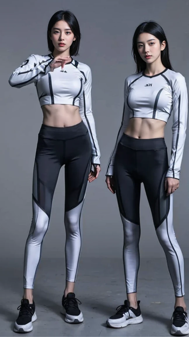 Illustrate an advertisement that highlights the versatility of the gym pants in everyday life, with a Malay girl in hijab seamlessly transitioning from a workout to casual wear, showcasing both comfort and style