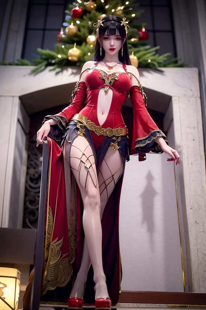 Detailed image quality，pandora witch，wing, Succubus Theme，堕落Angel，Excellent，scary，Secret Terror，Tentacles，With eyes，Uncanny Valley Effect，Blood Moon，skeleton，vampire，Hellfire，Dark Queen，Angel，magician magic witch，16岁Angel，eyes are blue(Pupils as deep as the starry sky)，Gorgeous tattoo designs all over the body，tattoo queen，gorgeous clothes(Rich in details)，Gold decoration，Five fingers stretched out，Wear gold high heel boots