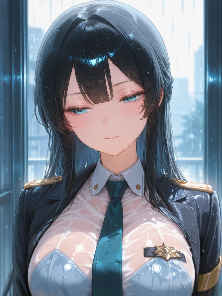 (work of art:1.2、highest quallity:1.2)、32k HDR、high resolution、(standing alone、1 girl、slender figure)、(Realistic style with Starlux Airlines uniform)、 (in the airport lobby, professional lighting)、A suitable woman, beautiful face,、(Starlux Airlines silver uniform:1.4)、(半袖のStarlux Airlines silver uniform)、(chest scarf)、breasts big、(long hair updo、hair bun)、dark brown hair、Long shot、((fine hand:2.0))、((Harmonious body proportions:1.5))、((normal limbs:2.0))、((normal finger:2.0))、((Delicate Eyes:2.0))、((normal eyes:2.0)))、Beautiful standing posture、ssmile