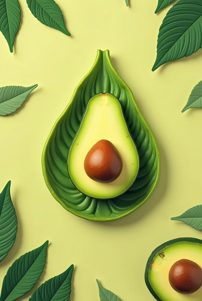 Generate an image of an avocado plant project where it has the title of avocado plant, the images in the center not so big space for the name to place the subject What is thought 3 With a white background that can be seen for a high school project