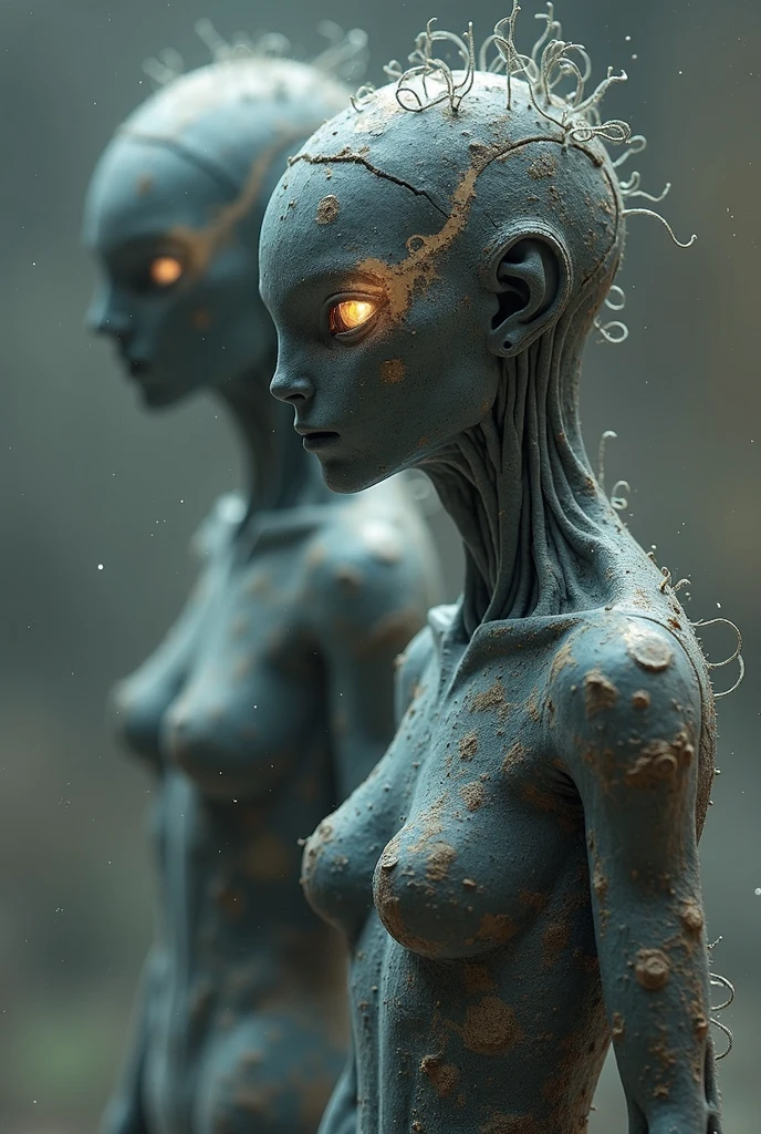 Midgets Nude alien girl sexy full body , ALIEN!!! Ginger dark skin, oiled body, blessing body, round shaped small breasts, 8k ultra quality, Starfall, alien attack Alien on mars