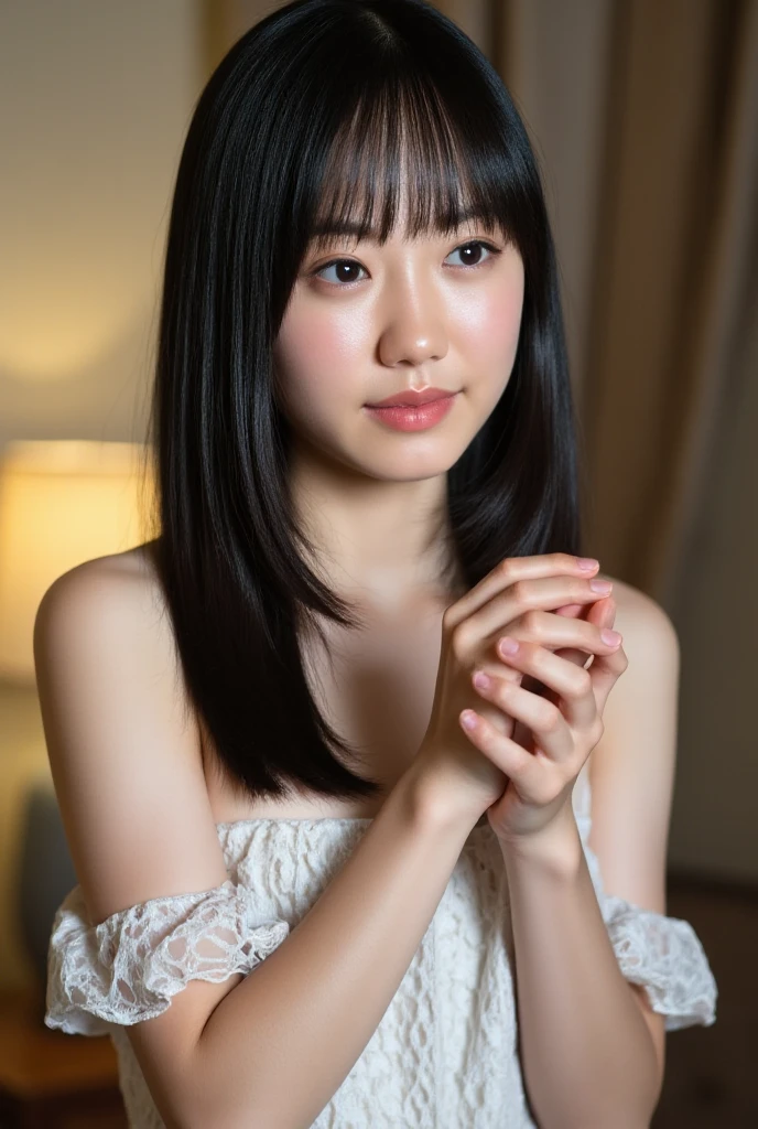 (8k、RAW Photos、highest quality、masterpiece:1.2)、(Realistic、Realistic)、1 Japanese girl、(((20 Years Old)))、(Short hair)、((Black Hair))、((Pink bikini、Lingerie))、((Petite Woman))、(((Small Breasts)))、skeletally correct