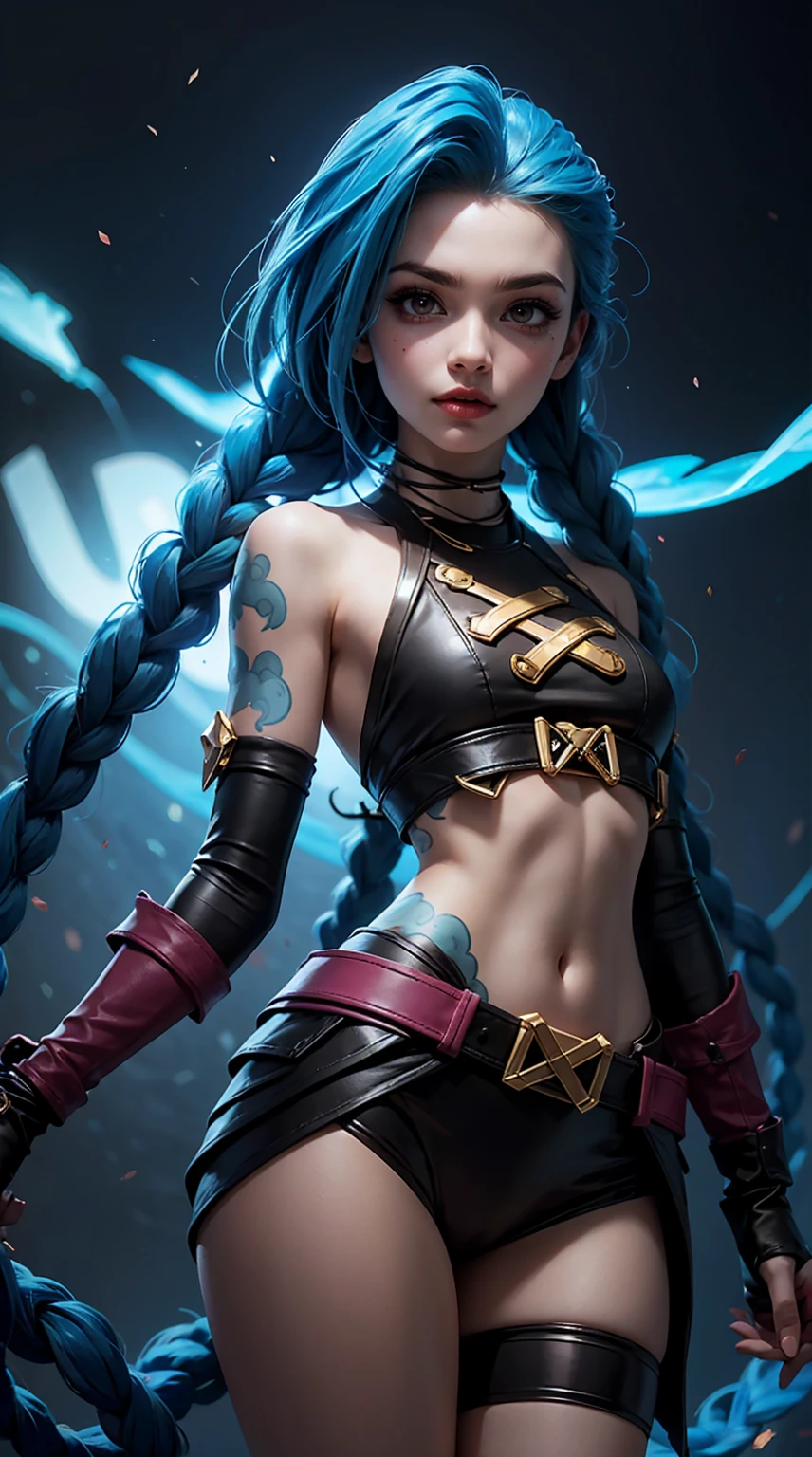 engrenagem00d, uma mulher pulando, saltando de corpo inteiro, fundo simples, GRADIENT BACKGROUND, maquiagem, pele colorida, Olhando para cima, batom, Sardas, costas arqueadas, preciso, monchromatic