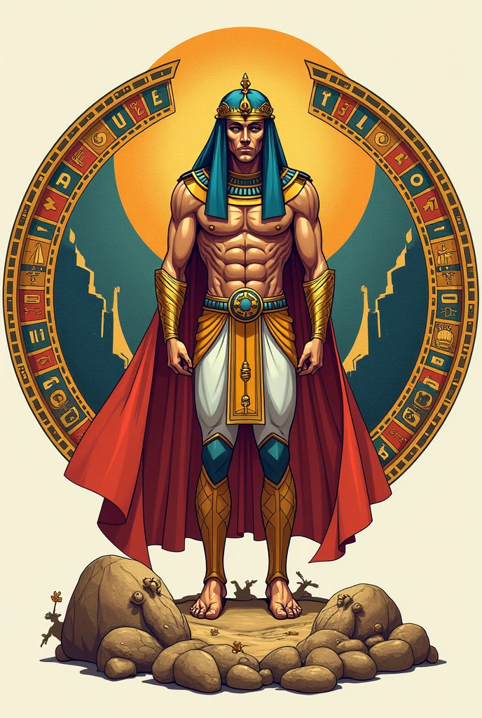 Egyptian themed tattoo