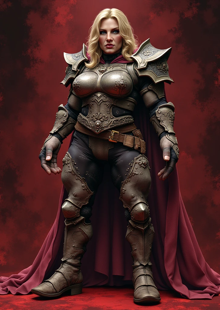 Detailed Barbie, pink, viking Barbie, viking helmet, viking armor, leather cape, strong woman, muscles, plastic toy, doll, action figure, intricate armor, big shoulder pads, threatening, masterpiece, best quality, digital art, artstation, sharp