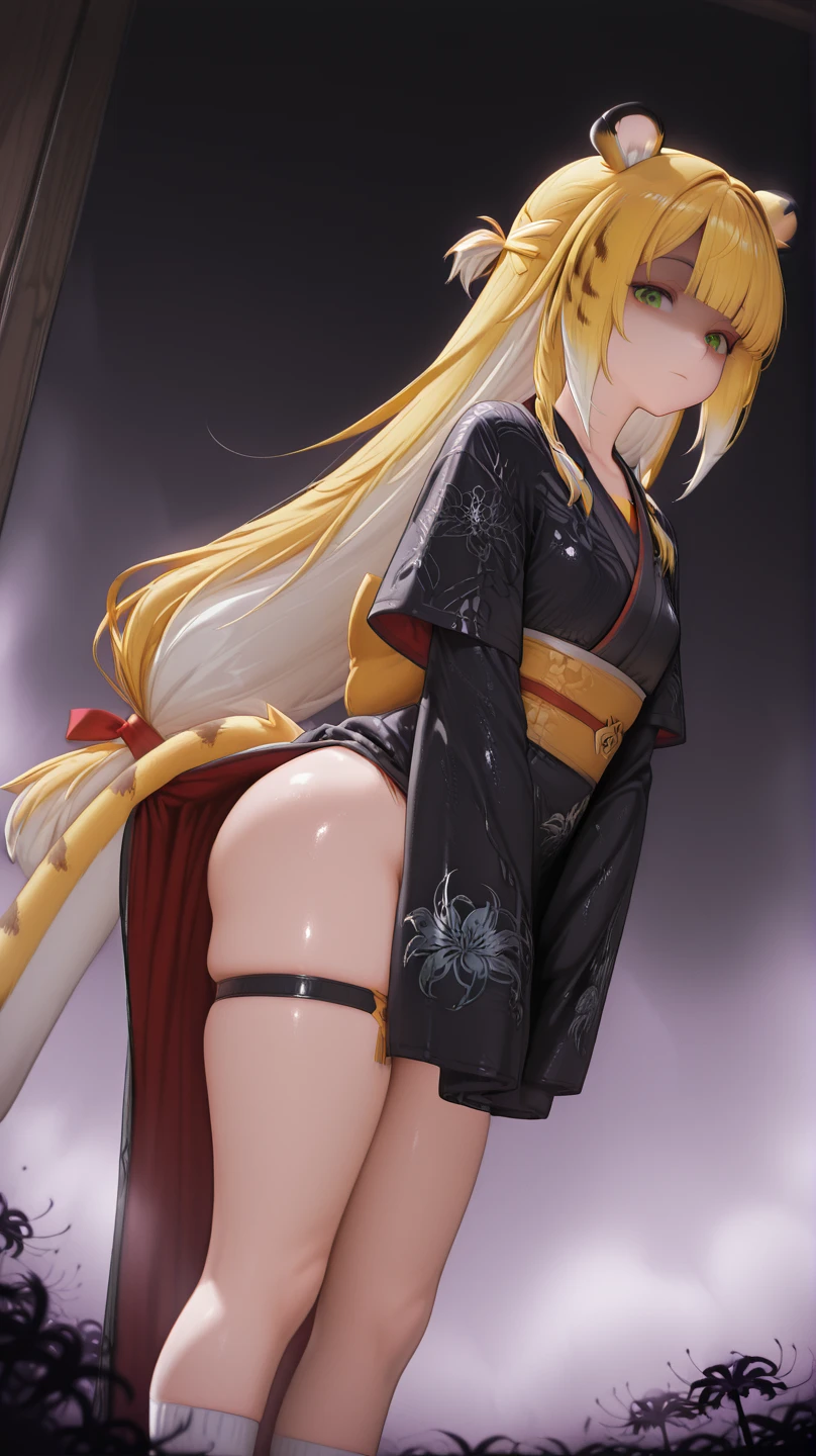 1girl. Japanese petit. Smile. (masterpiece). (best quality). (insanely detailed). Nude. nsfw. Slit Pussy. Close up Mons pubis. Flat chest. Upright standing posture. from below.