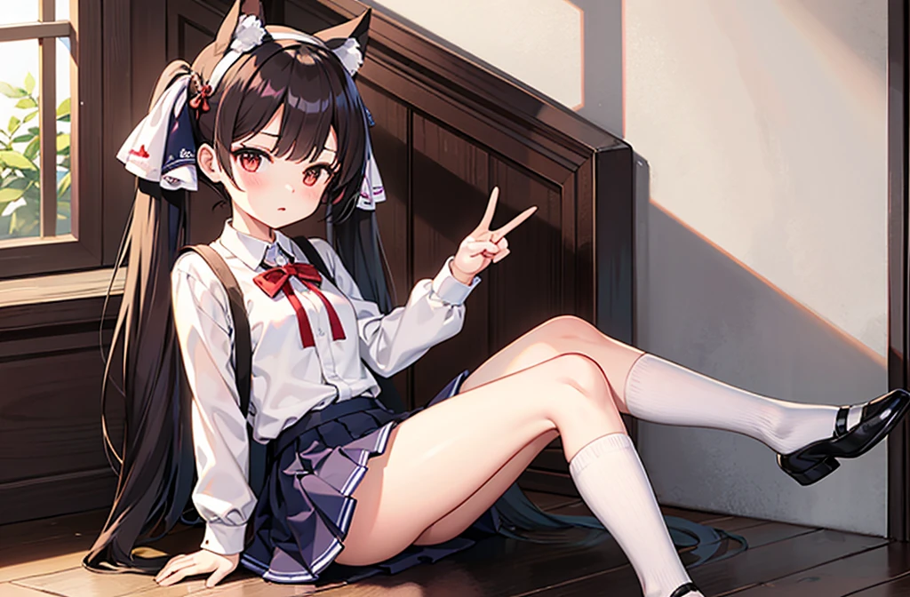 Anime girl in uniform posing for photo, realistic high school girl, surreal schoolgirl, surreal schoolgirl, high school girl, safe for work, ecchi anime style, high school girl pose, beautiful anime schoolgirl, chief ikki, asuka suit under clothes!, rhinoceros