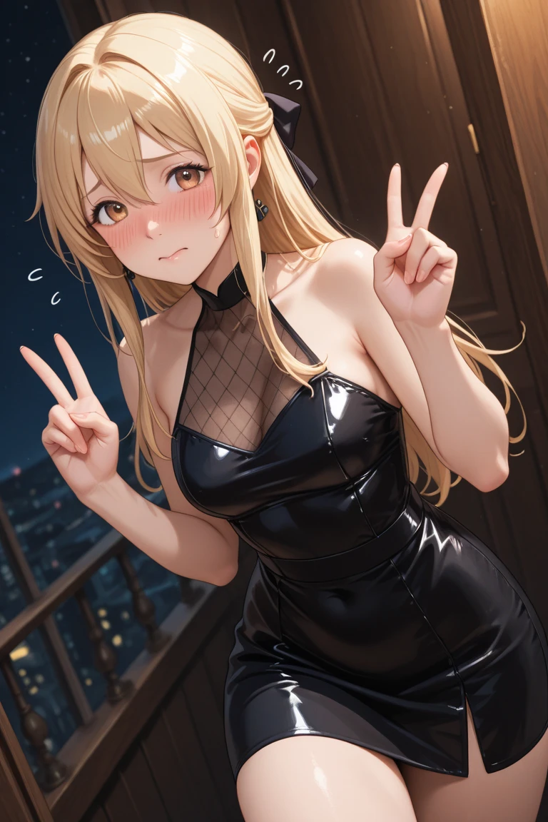 top-quality、Top image quality、masterpiece、girl with((18year old、Black short skirt、Best naked Bust with nipples、naked Bust 90、Blonde Away Tail、Red Eyes、open chest wide、Valley、Happiness、A slender、ssmile、Red Face Paint、Black scarf、Reflecting the whole body、claw pose、))hiquality、Beautiful Art、Background with((nightcity))、masutepiece、Elaborate design、visualart、