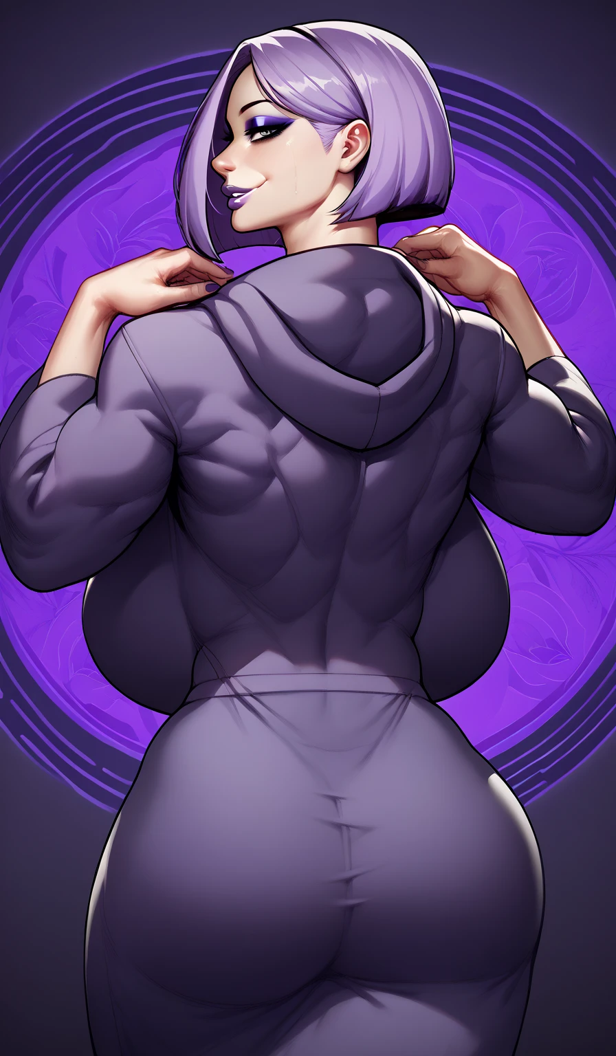 sexy muscle boy nude modelsheet purple skin, ass, dick
