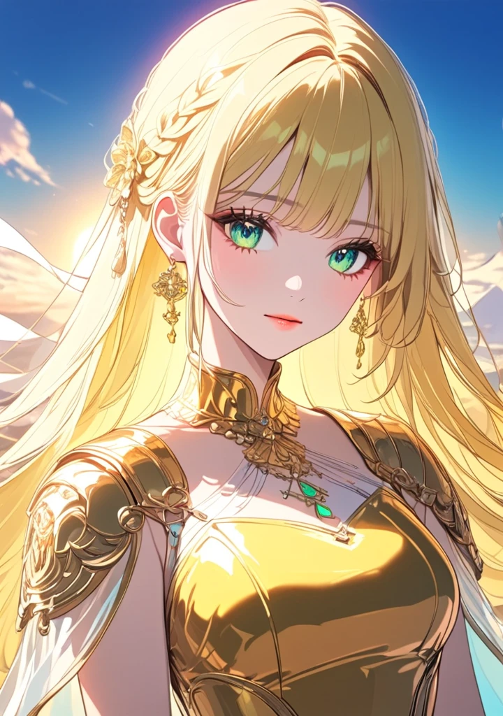 (mature woman:1.3), solo, long yellow hair, open neckline, navel, (orange:1.3) long dress, <lora:beautifulDetailedEyes_v10:0.8>, <lora:add_detail:0.8>, ((masterpiece)), (high quality), (best quality), (detailed), hd, perfect night lighting, detailed face, detailed body, <lora:DiamondDress:0.8>, dimond, brilliant