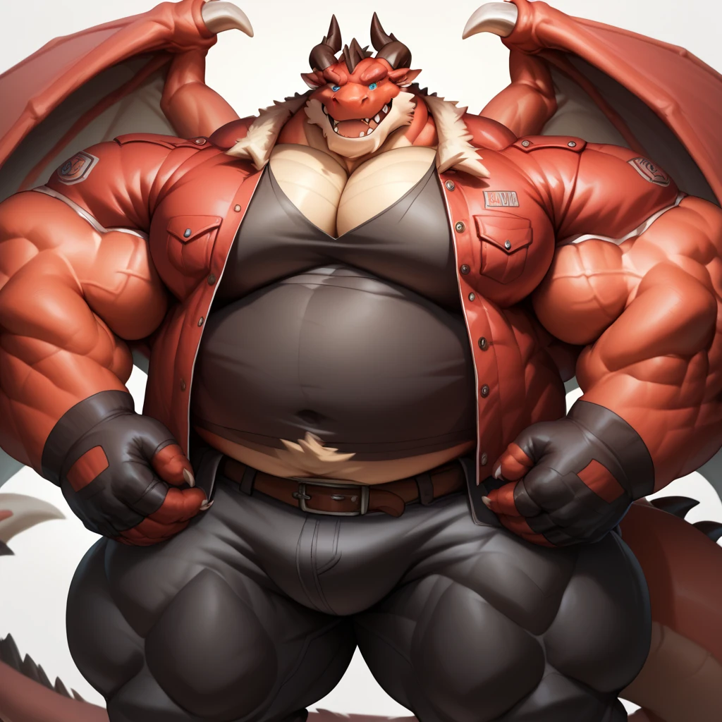 human nature, cannon, male, solitary, ((the strong,Handsome)), ((dragon) fur), Chibo,Six-pack abs,(School Background),Blue shorts,Sweat:1.3,White Socks,high quality, (4k,high quality, high resolution, masterpiece), Front view (close up), cartoon,by lindong