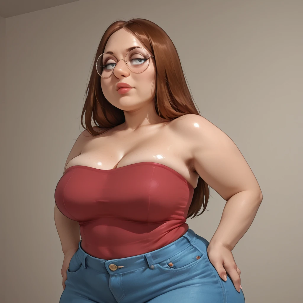 Masterpiece, best quality, high res, 4k resolution, perfect Anatomy, ultra detailed, beautiful nerdy gamer girl, thick and curvy, super detailed face
