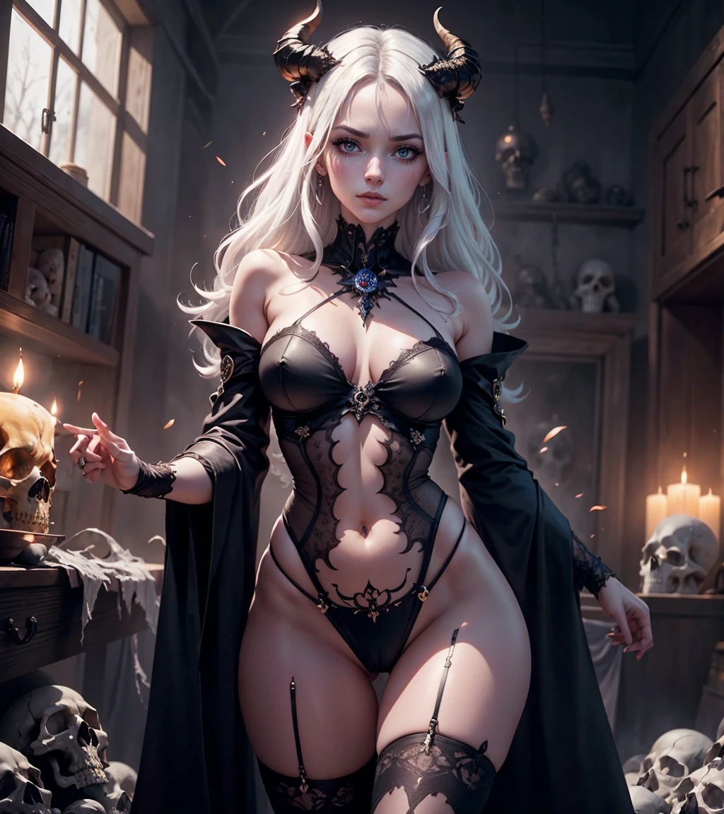 Transparent swimsuit，Curled up in an iron cage，Perfect figure，The skin is as fair as crystal jade，Orc symbaroum，fox tails，white color hair ，Cattail cat ears，small tit，Bare chest，Highest high resolution，hyper HD，The chest is tied with a rope，The neck is worn on a chain，black lence stockings，Kneeling ，Black heels，showing feet to camera, camera positioned below feet