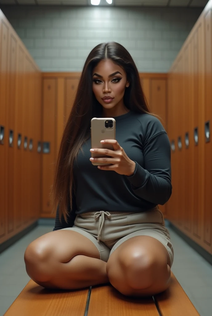 DSLR photo of Luzzei Alexia Amas, she is an Impressively perfect mexican brunnette, tanned skin latina goddess, 18 years old, pinterest and Instagram model, She is wearing skirt uniform she is in the dean's office with her delicious legs up above the desk, erotic , arafed woman sitting in a chair in a room with a desk, noire moody scene, youtube video screenshot, sitting in dean's office, movie screen shot, teenage vanessa morgan, screenshot from a movie, still from a music video, tv commercial, screen cap, blunt bangs fall on her forehead, favorite scene, she has black hair with bangs