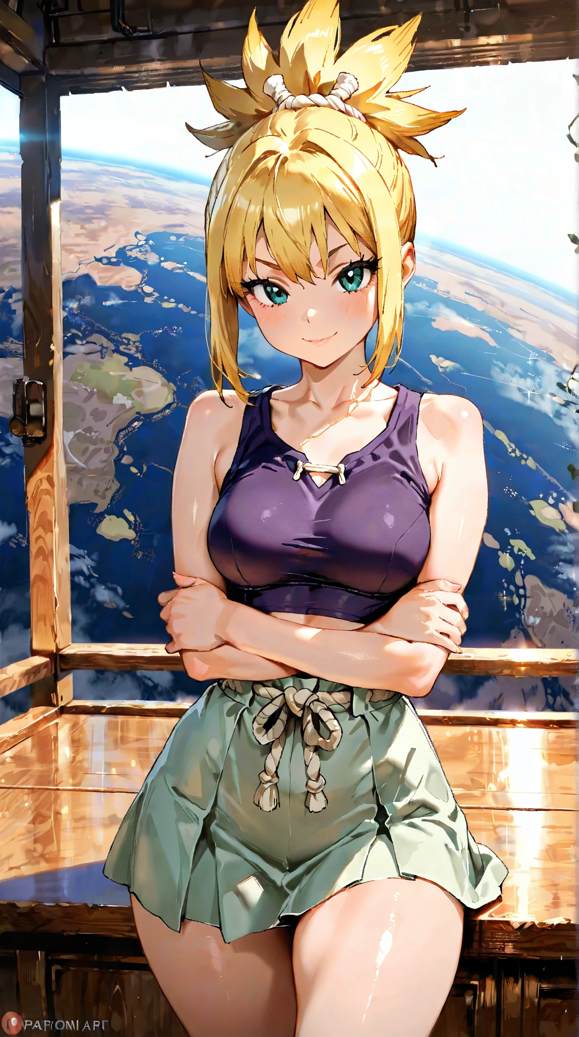 Zelda Big Breasts Game Style cute Short Hair Hero's Clothes slouch Show your side skirt Cleavage Emphasis strong Big Tits chest emphasis My chest is too big tits One girl sexy Big Breasts AV Adult gravure