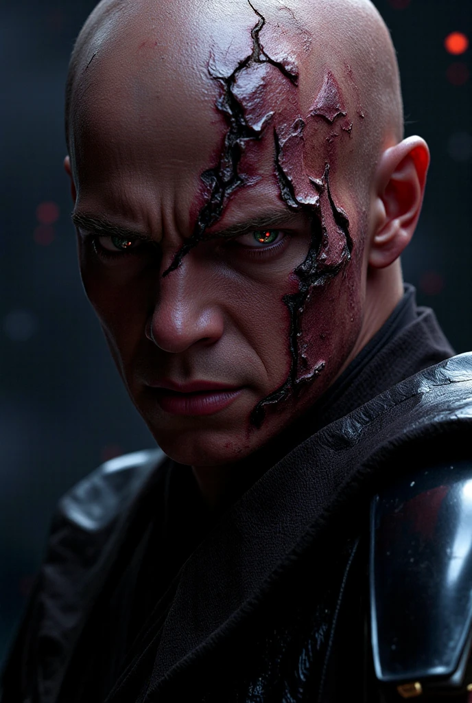 cinematic film still of cinematic film still of <lora:Hyperrealism style:1> sharp detailed,
a man with a flash on his face,solo,red eyes,1boy,upper body,male focus,muscular,glowing,glowing eyes,spikes,lightning , realistic, real, photo real, cinematic, dramatic, film look, dramatic light, unreal engine, 3D computer graphics, hdr, Hyperrealism Style, the flash, zombie, red eyes, glowing eyes, creature, scary, creepy, red lighting bolt, shallow depth of field, vignette, highly detailed, high budget, bokeh, cinemascope, moody, epic, gorgeous, film grain, grainy