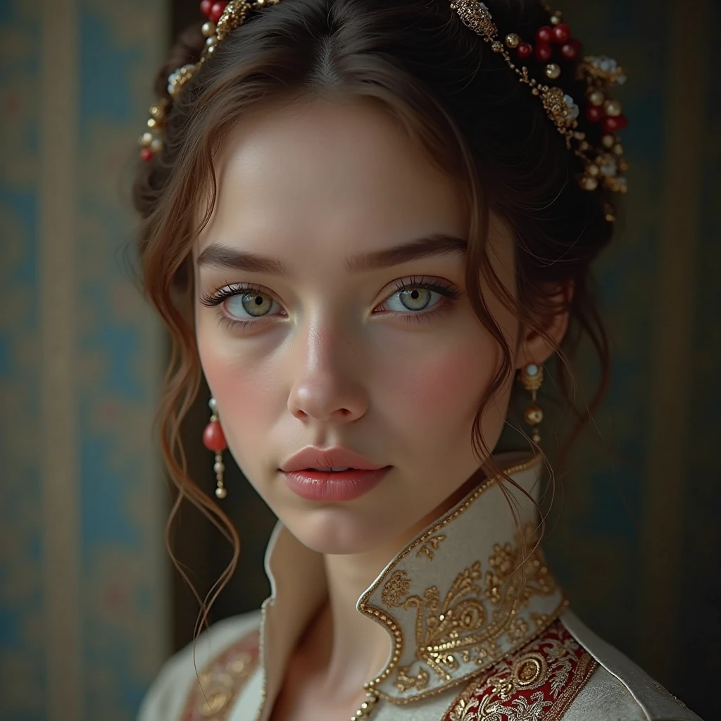 Highly detailed RAW color Photo, of (1 Polish girl, 50s hairdo), toned physique, (elegant, beautiful face), (retrofuturism), mechanical, gears, (detailed skin), (oil:0.6), (tesla coil:0.4), (Nixie tube:0.8), (highly detailed, hyperdetailed, intricate), (bloom:0.4), soft lighting, (side lighting:0.8), 8k, shadow casting, full body, open pose, zoom out, photographed on a Leica 10772 M-P, 85mm macro lens, F/8 aperture, film still, (Student, sexy), short hair, fashionable cloth, y2k, (on bed, lying face down, sleeping in the position, (detailed bedroom)), lora:polishDollLikeness_v15:0.4>,nsfw, (cool), from behind, (extremely detailed face) (very detailed and expressive eyes), finely detailed busty breasts finely detailed large nipple finely detailed, sexy round ass, beautiful long legs, (Hanfu) revealing clothes, breasts out, looking at viewer outdoor day,