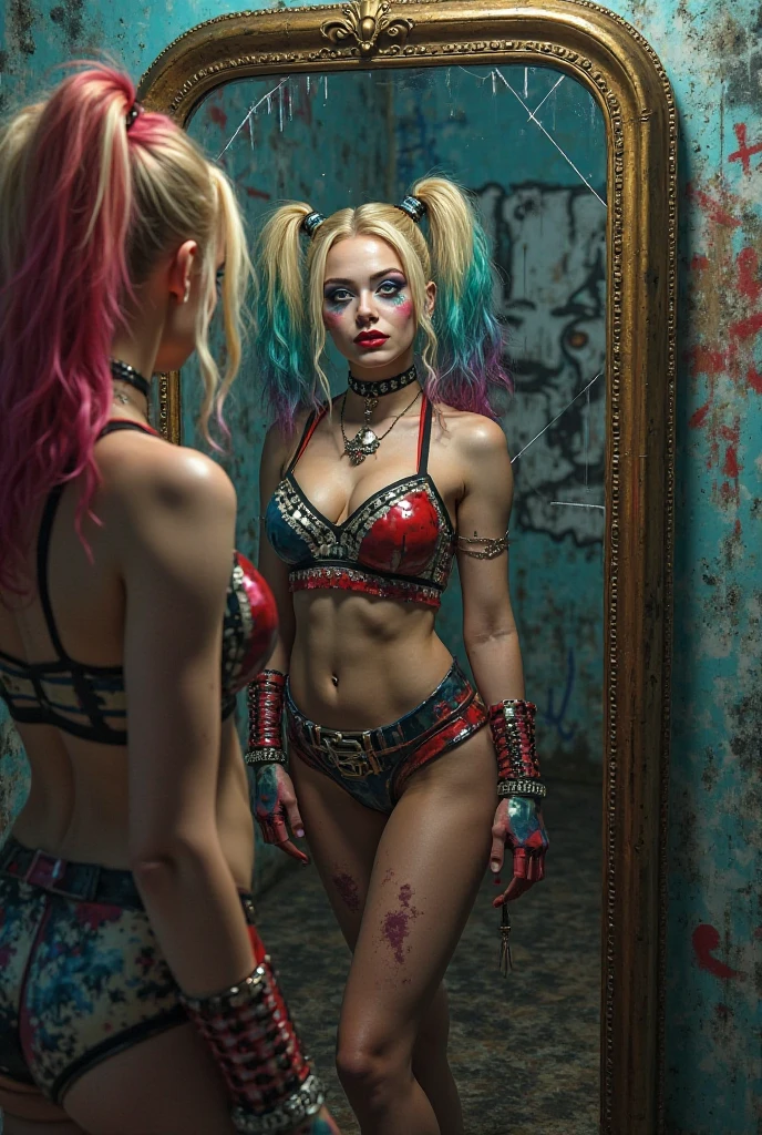 Beauty in hair,wearing hat,Cyberpunk inspired short outfits,barebody,wearing no shirt,The eccentric is exposed ,,female genitals,Dewy,Spraying water on the lower part of the body,Liquid milk,Many wet,