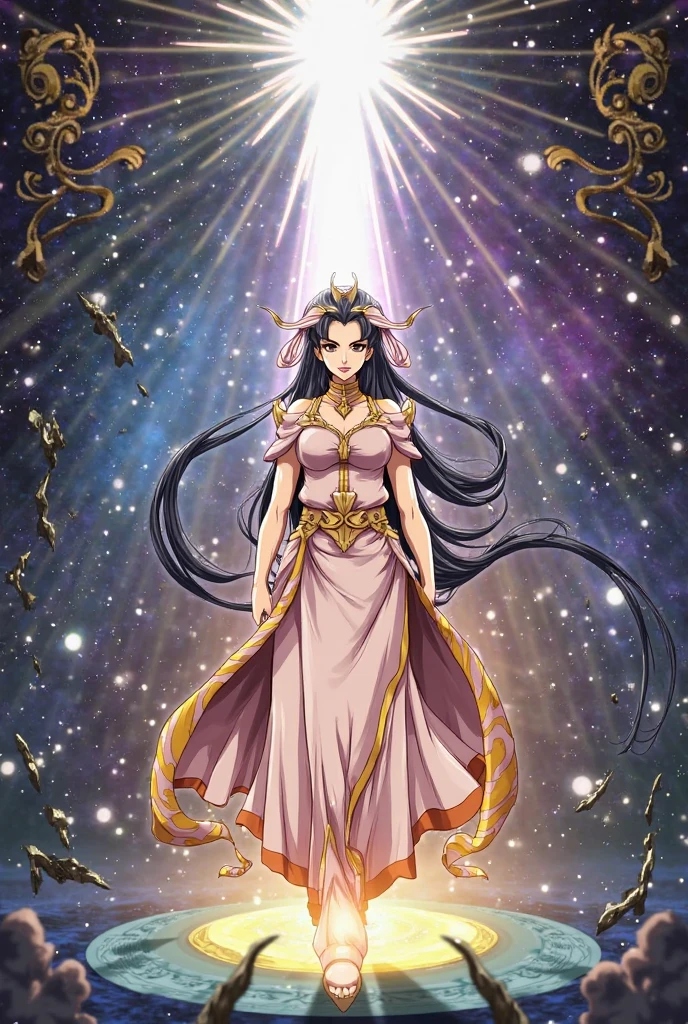 There was a woman kneeling upside down with her hair on two large snakes,choker necklace,Delicate,crown,hairpin,bangle,ankle bracelets,Soft and light clothing,Flowing cloud,Cloud,fresh flowers,(nice hand),(Good feet),(good legs),realisticlying,white skinned,((Correct body structure)),decorated in white,baiyun,Blue sky,Head background with round light,Behind him is a rainbow circle,Front lighting,Positive light,No shadows on the face,There are no shadows on the body,Clouds and lightning,Unreal space,ethereal world,dreamworld,tmasterpiece,4K,ultra-definition,professional photoshooting,
