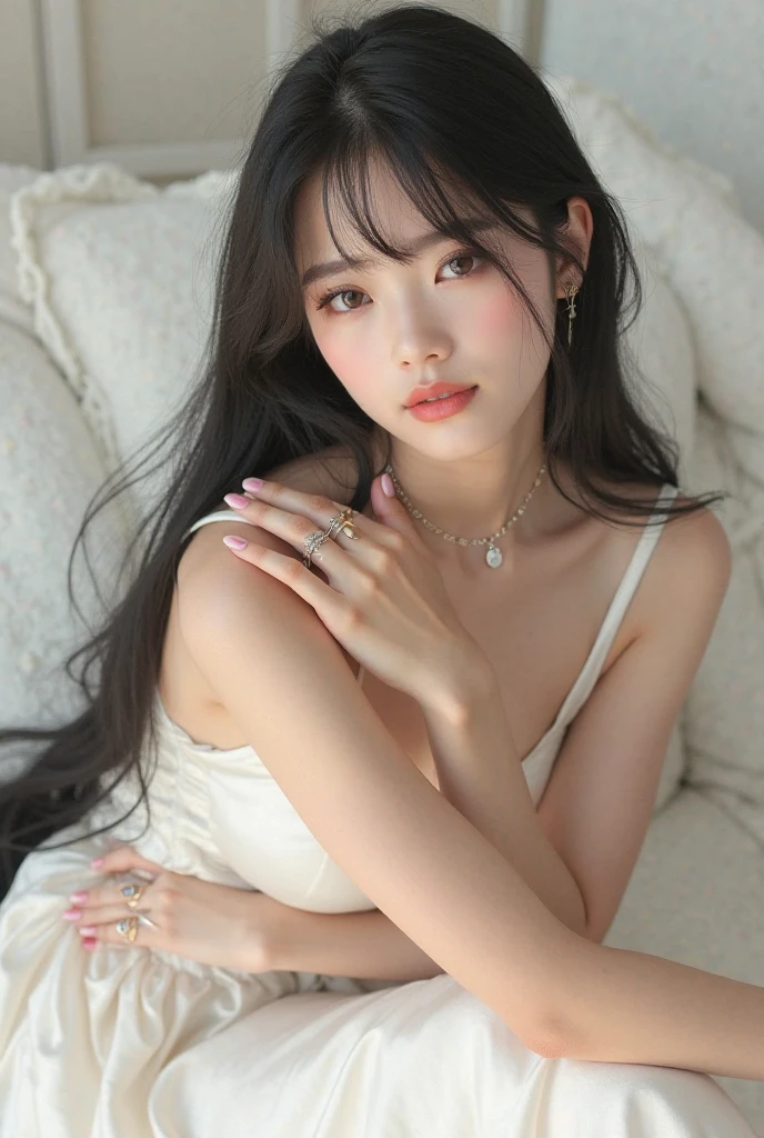 Araffe asian woman con un sujetador rosa posando para una foto, muchacha coreana, asian girl, beautiful asian girl, hermosa mujer surcoreana, hermosa joven coreana, 18 years, hermosa joven coreana, young asian girl, asian woman, buena chica joven, xisionwu, asian girl with long hair, 16 years old, Chinese girl