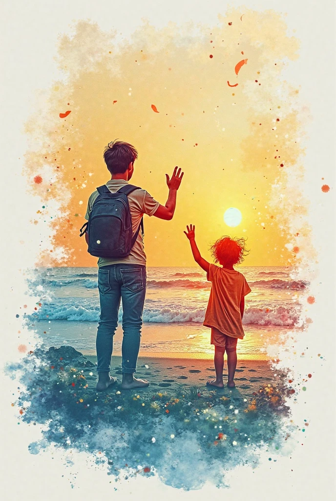 an artistic image that represents parental love