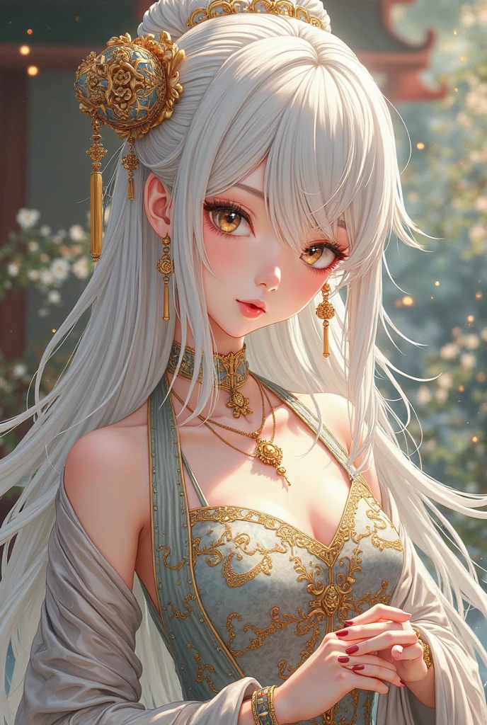 The eyes are painted a little more delicately, the background is changed, and everything else remains unchanged