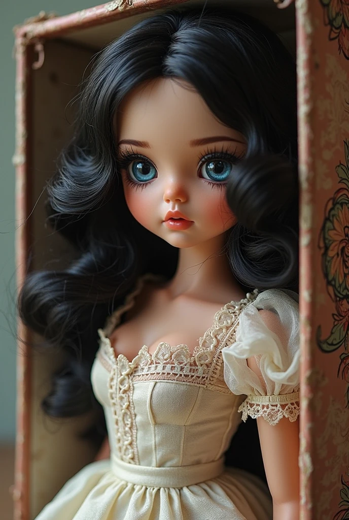 Preserves the doll's cute features and makes it look kawaii, Put black glasses and 1 piercing in the nose on the left side of the nose.