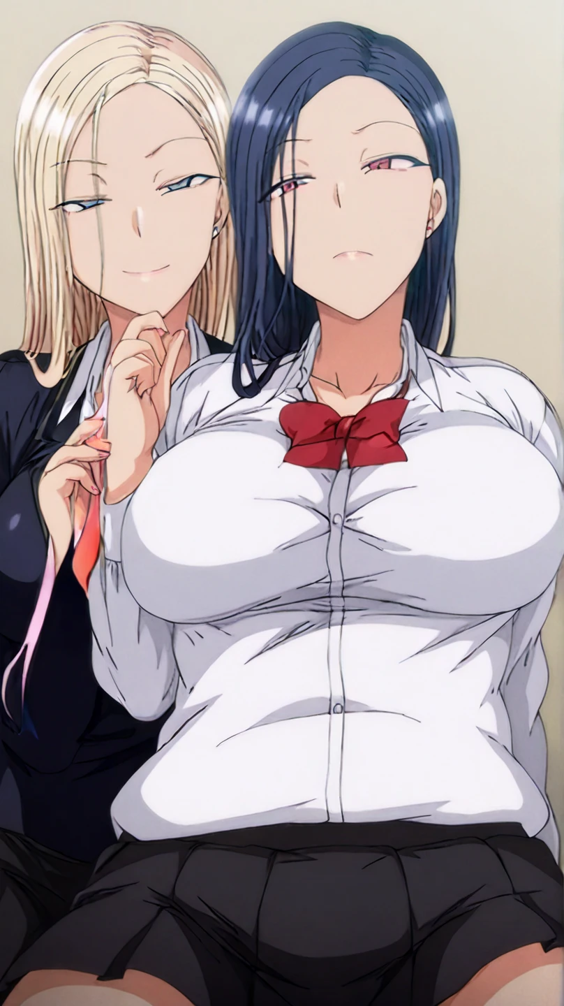 (8k, best quality, masterpiece:1.2),\(detailed eyes\), \(detailed facial features\), \(\(detailed clothes features\)\), upper body,(huge breasts),(face focus),extremely detailed CG unity 8k wallpaper, huge filesize, ultra-detailed, highres, absurdres,beautiful eyes,ray tracing, dramatic shadows,fine detail,dramatic angle,high saturation,lens flare,(standing),soft light,Detailed skin texture, detailed clothing texture,looking at viewer, 1girl, mature female, white shirt, pencil skirt, solo focus