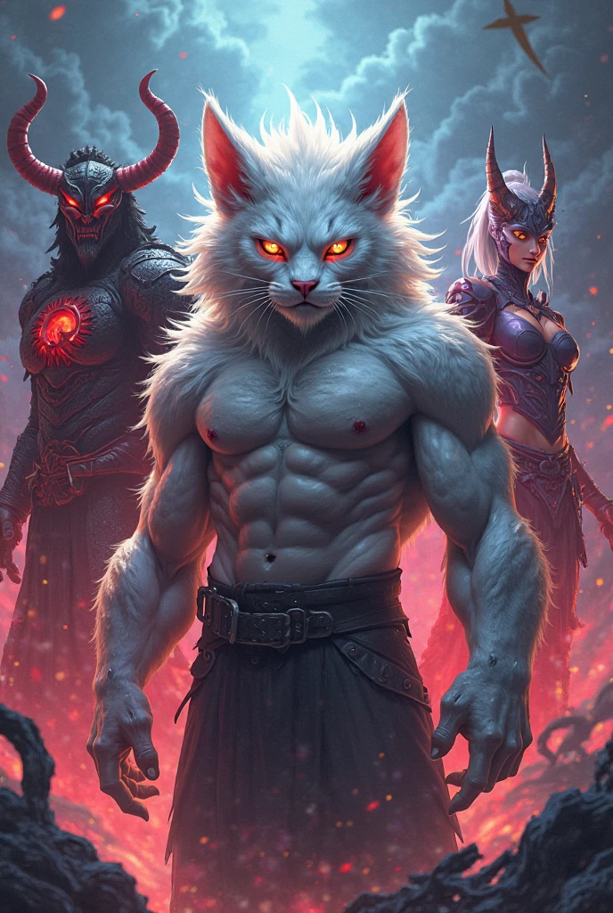Concept Art, "1 Couple, Handsome Boy", an ultra-detailed and stunningly beautiful CG illustration depicting a sultry green man-wolf with purple hair, sharp green eyes, standing tall in shorts. Gorgeous green fur and yellow dotted on the belly, tail and fur, this animal-like beauty exudes sensuality in every pose, breathtaking rendering, within radiant connections, multiplayer interaction, magical elements, gorgeous, casting colorful spells, bright flashes,