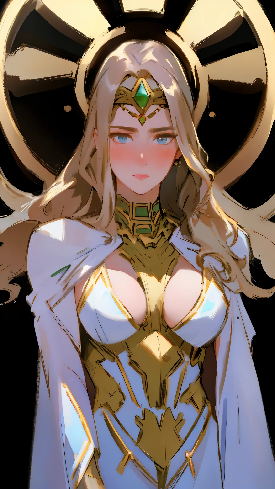 masterpiece, best quality, a beautiful woman with long shiny hair, choppy bangs, delicate face, passionate gaze, perfect smille, blush, seductive expression, tall and fit figure, perfect body, perfect skin, seductive pose, sexy Futuristic Technological Nanogel Clothing, the color scheme is primarily White with Green accents, this character embodies a finely crafted sexy beauty, exquisite and mature art style, Style by NTY, goddess, feminine, exquisite photography, depth of field, bokeh, photorealistic, even and soft lighting on face, dramatic, high definition, highres, ultra detailed, professional photo, perfect body proportions, anatomically correct, symmetrical face, extremely detailed eyes and face, perfect eyes, high quality eyes, creativity, RAW photo, UHD, 32k, portrait lighting, cinematic lighting, (masterpiece-anatomy-perfect:1.2)