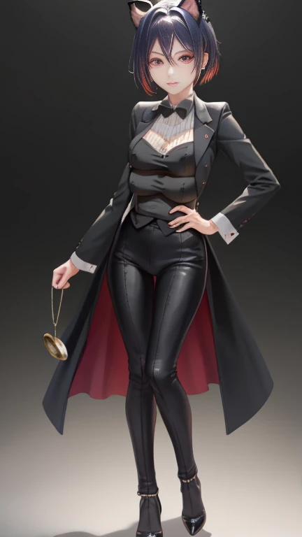 drawing of a woman in a hat and suit with a large hat, fashionable dark witch, full body illustration, anime full body illustration, witch girl, full body portrait of a short!, witch clothes, classical witch, black and white manga style, highly detailed character design, dressed with long fluent clothes, extremely fine ink lineart, by Naondo Nakamura