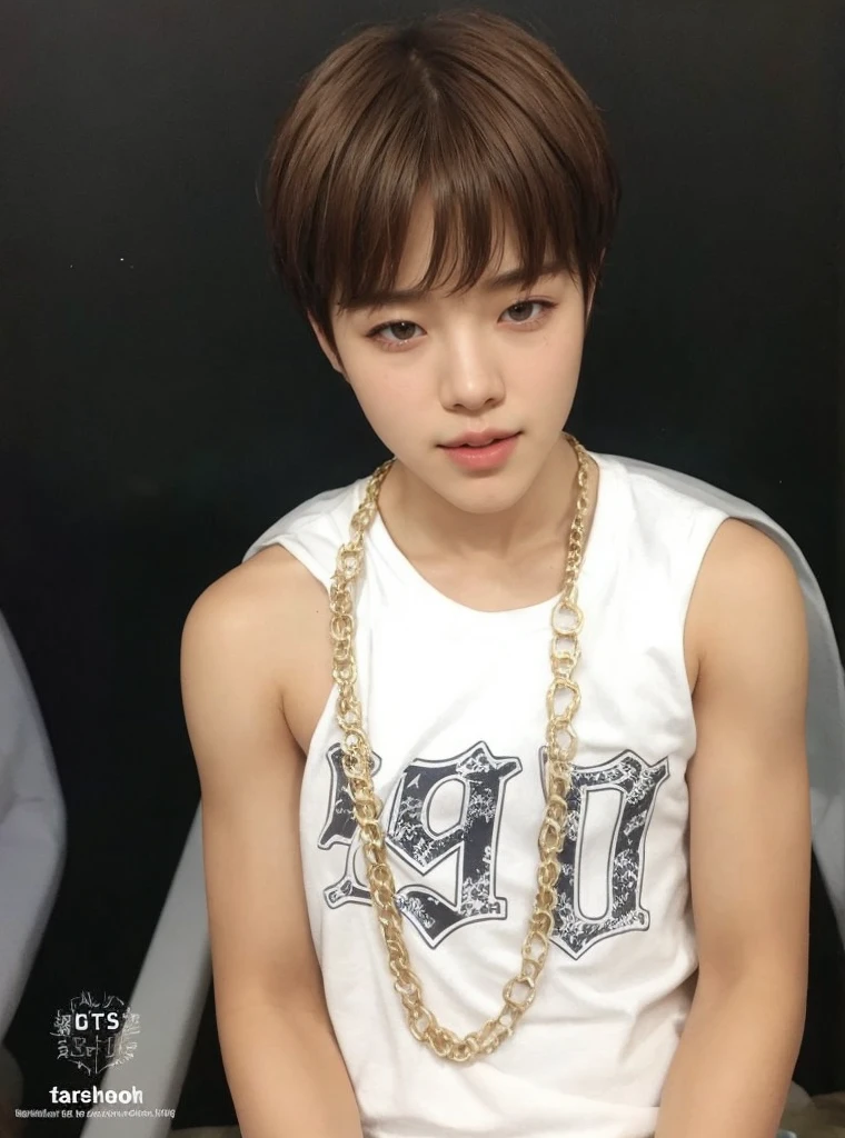 there is a man with a star tattoo on his arm, park jimin, jimin\'s plump lips, jimin, accurate jimin face, jimin\'s grecian nose, Park Jimin, inspired by Park Jimin, Jimin Park, jimin\'s right eyelid swollen, inspired by Jimin from BTS, delicate androgynous prince, Jimin Park