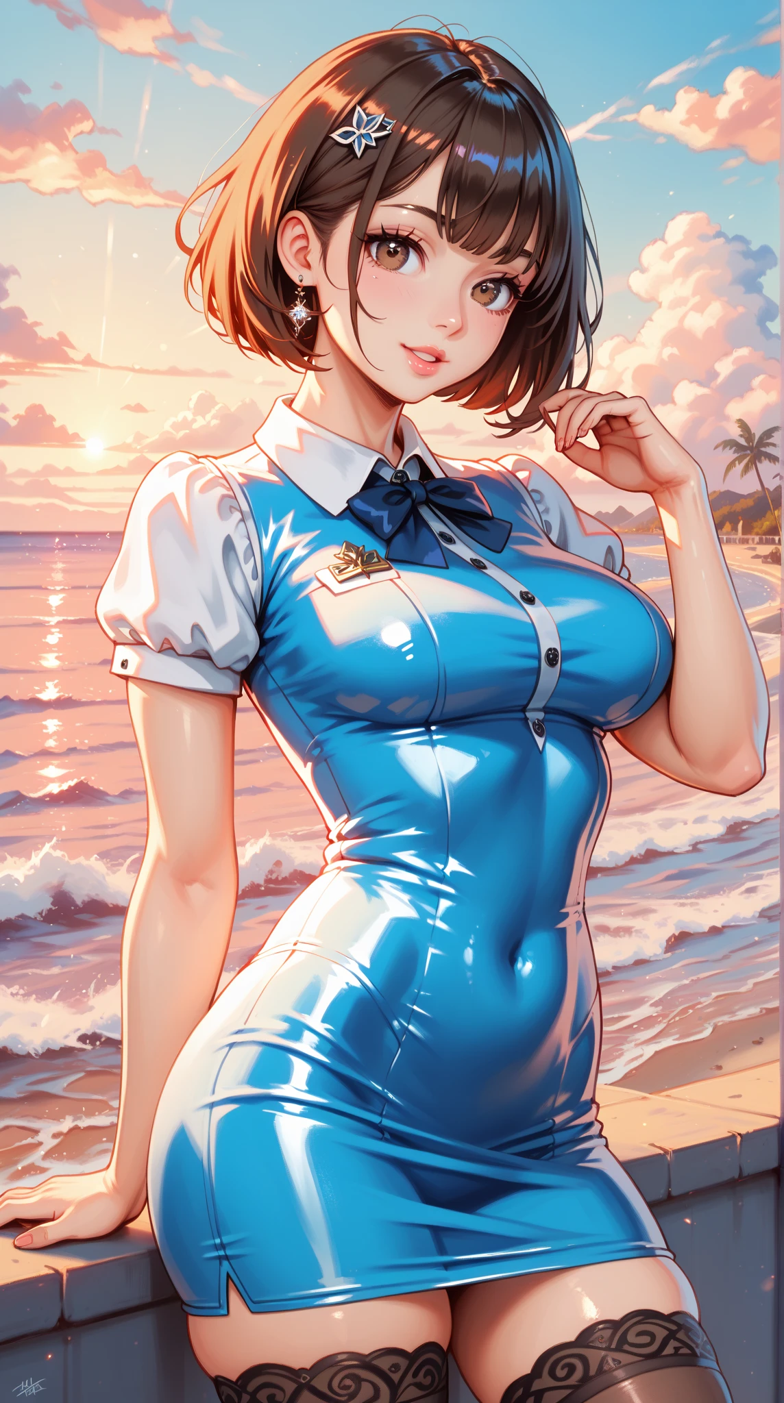 Realistic pictures、18-year-old、The real picture、realization ,Best image quality、1 girl, Sayla Mass, elegant,Spread your legs,White pantiesーを見せる, Tabletop, Complex,超ミニskirt、White panties、 Realistic, highest quality, Absurd, Plenty of facial detail, Perfect Eyes, 18-year-old, Cowboy Shot, , Bright colors, White Uniform, skirt