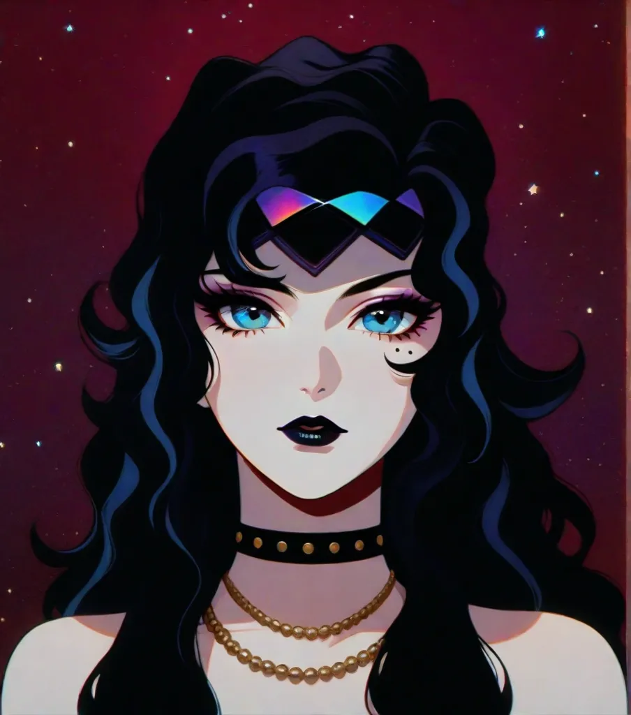 Girl,orelhas pontudas, olhos vermelhos, vampira,4k
