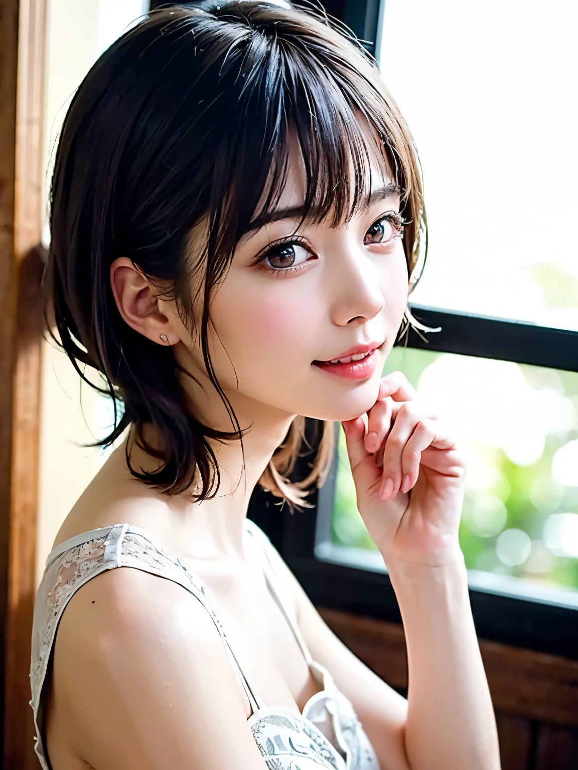 Large Breasts、A sneak peek、sexy、Round face、Kasumi Arimura