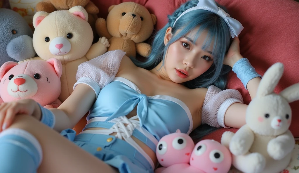 (masterpiece,Highest Resolution,4K High Resolution,Crisp image quality,Ultra HD,Detailed Hair)(Close-up sex shoot)(((Huge penis in vagina:1.2)(Realistic Kids:1.2),Downward,Cat ear,Red Headgear,blush.Full of sperm