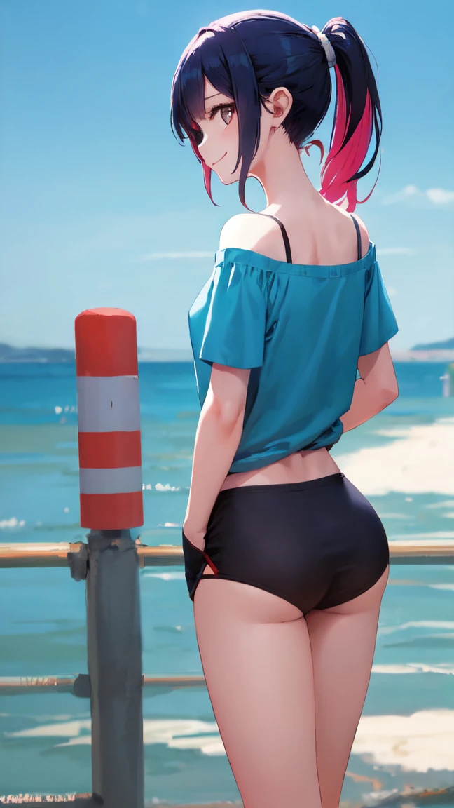 (Obra maestra, Vibrante escena de playa:1.2), (miku nakano:1.5) , (Enjoying a sunny day:1.1), (con un bikini blanco de tanga:1.4), (Well-endowed bust and curvilinear melt:1.4) , (cuerpo proporcional a pesar de su baja estatura:1.1), (Photograph taken from behind to highlight your buttocks:1.5) , (Slowly turning to look at the camera:1.2), (playful expression:1.1), (capturando su belleza y confianza:1.1), (Ambiente junto al mar:1.1), (Refreshing ocean waves:1.1) hiperdetallado, Detalles locos, bellamente graduado de color, Motor irreal, DOF, Super-Resolution,Megapixel, Cinematic Lightning, Antialiasing, FKAA, TXAA, RTX,SSAO,Procesamiento posterior, Post Production, Mapeo de tonos, .cgi, VFX, SFX, insanely detailed and intricate , Hiper maximalista, hiperrealista, volumetic, fotorrealista, ultra fotorrealista, Ultra detallado, Detalles intrincados,8k, Super detailed , a todo color, volumetric illumination, HDR, realista, Motor irreal, 16k, foco nítido. Renderizado de octanaje