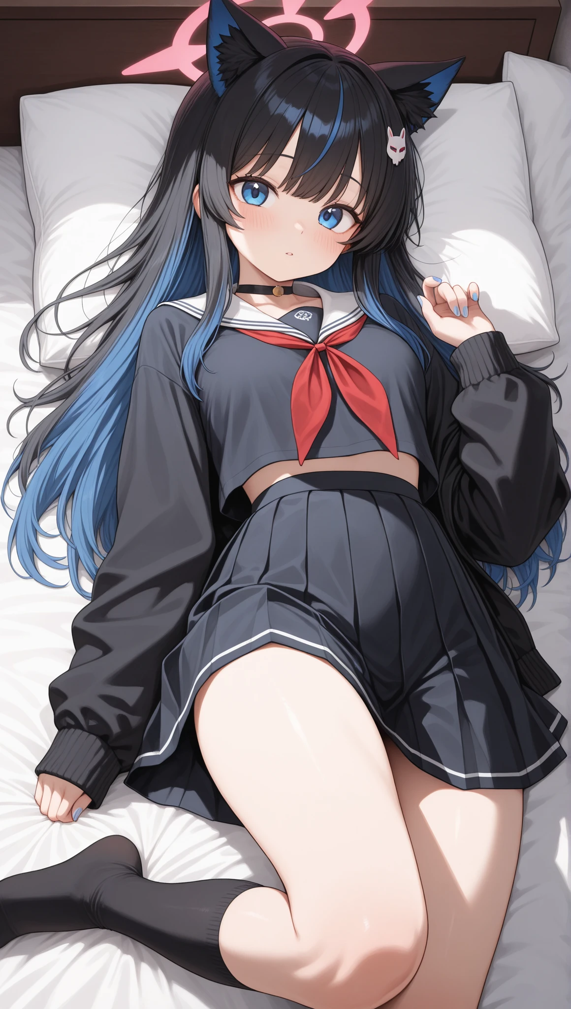 A female succubus in a sailor's uniform