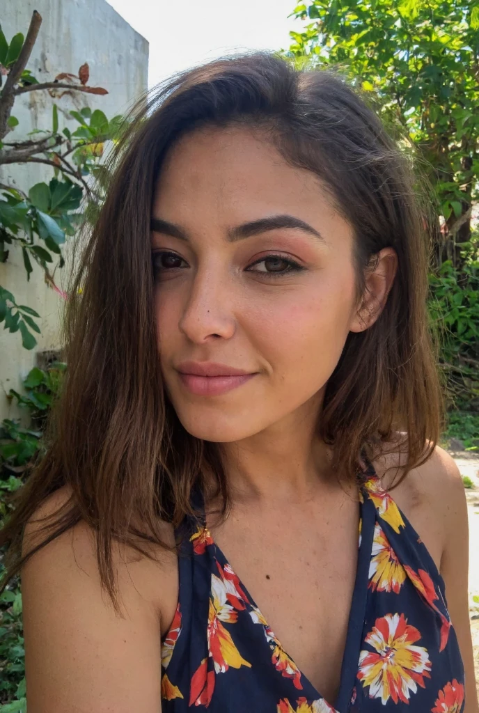 Obra maestra, La mejor calidad, 21 year old brunette, primer plano, Linda cara sonriente, Cabello largo y ondulado, , leah gotti, en bragas ajustadas de color rojo oscuro, enorme culo gigantesco , Perspectiva inferior, en el campo, tarde con hoguera, Hora dorada
