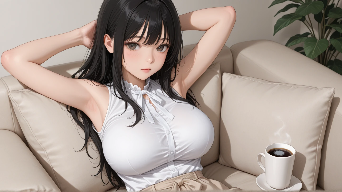 8K、cute、Adult Girl、detailed、black eye、Black Hair、sexy、Random Pause、Random hairstyle、reflected light, Chiaroscuro, Written boundary depth, Cinema Lighting, Ray Tracing, Sony FE GM, Ultra-high resolution, 超detailed, masterpiece, Textured skin, Attention to detail, Highest quality, Awards,Bitch、Huge breasts、Too big、Saggy breasts、whole body、