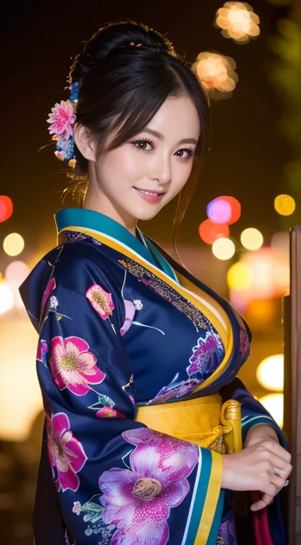 (8k、Raw photography、Highest quality、masterpiece:1.2),(Black Hair、Dark Eyes:1.9),(Flower pattern kimono:1.7)、View your viewers,Front view,White skin,(ponytail:1.4)、(Tight waist:1.6)、(Clothes that accentuate the shape of the breasts:1.4)、(Big Breasts :1.6)、Slim figure、Ultra-high resolution,beautiful,beautiful fece,(One person、No background:1.9),whole bodyボディー,Japanese women,(reality的:1.37)、Photon Mapping,reality、(Baby-faced and cute: 1.4)、(Cute Smile: 1.8)、(Round face: 1.8)、Radio City、Physically Based Rendering、Depth of field rally background、photograph, (:1.8),(:1.6),whole body、Great quality